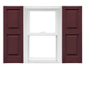 Raised Panel Vinyl Shutters (1 Pair) 14.75 x 67 Bordeaux C575800