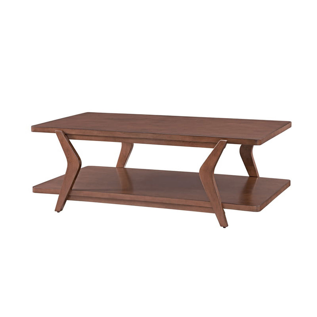 Brown Walnut Wood Cocktail Table Q613