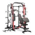 Smith Machine Cage System with Pull-Up Bar and Landmine Station U713279