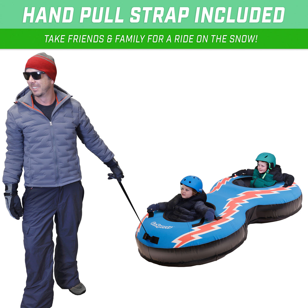Retro 2 Person Snow Tube with Canvas Cover A8167