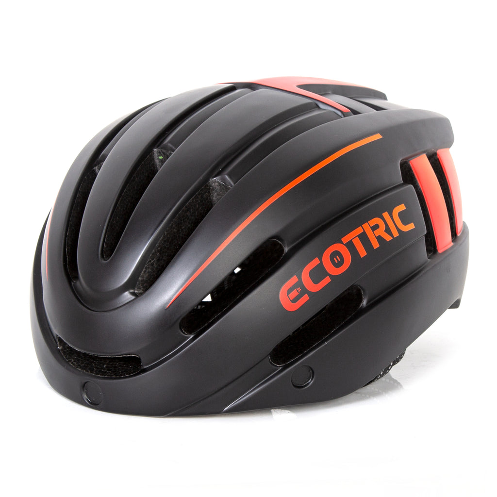 Road Mountain Bike Helmet with Warning Light & Detachable Magnetic Goggles Sun Visor A84107