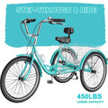 26 Adult Tricycle 3 Wheel 7 Speed 450lbs Capacity Cruise Trike with Shopping Basket M117