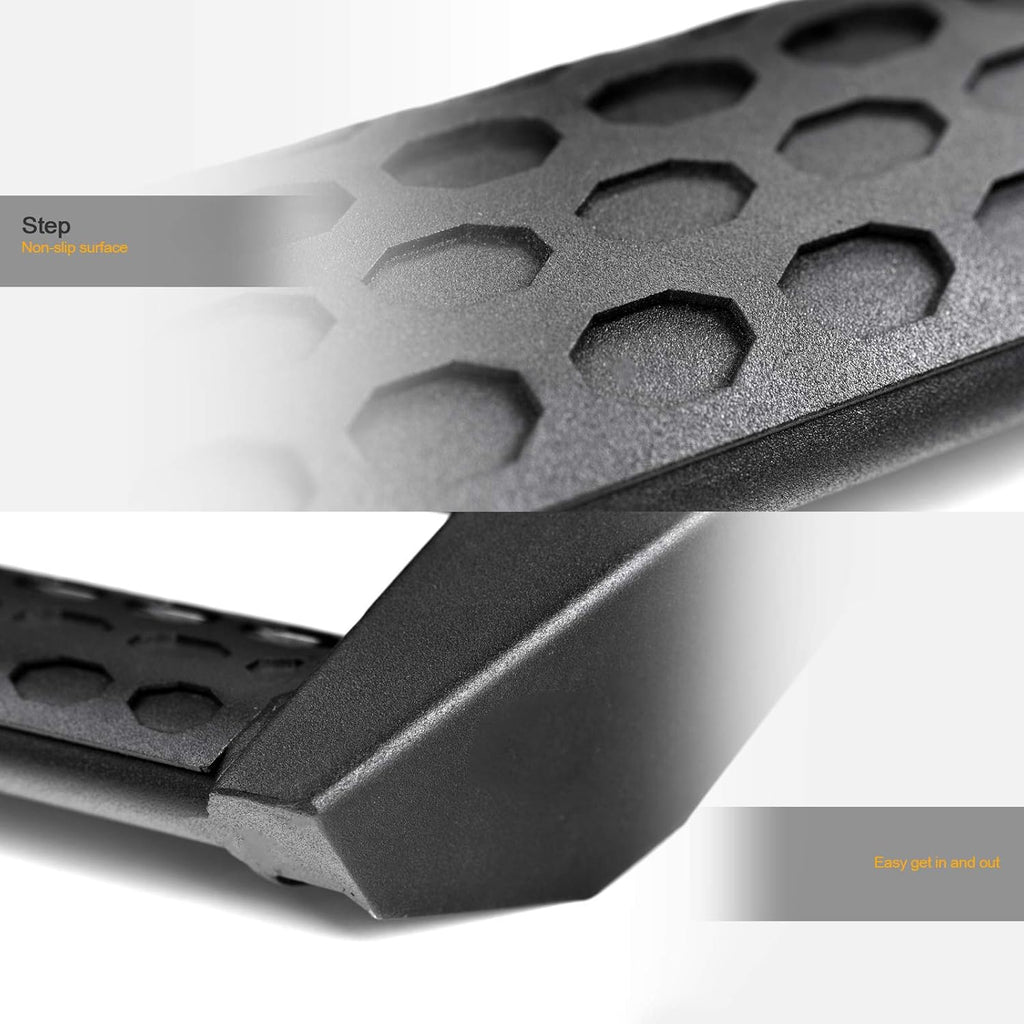 Matte Black Nerf Bars Running Boards for Ford F150 Super Duty B612365