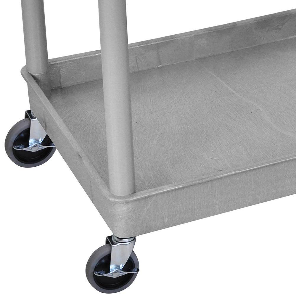 Gray 2 Shelf Utility Tub Cart S106367