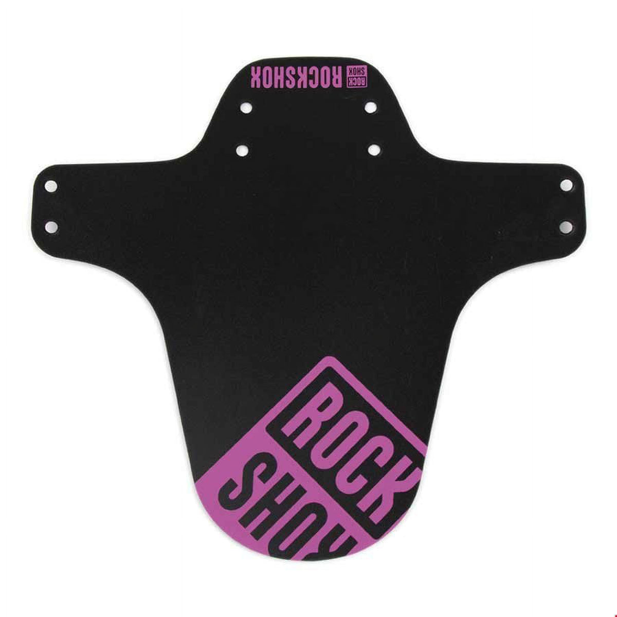 Black MTB Fender with Fuschia Print B1795