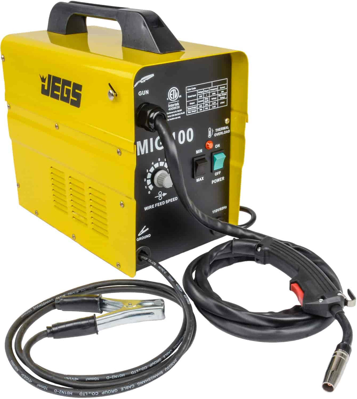 MIG 100 Gasless Welder 110V AC 33 lbs O166968