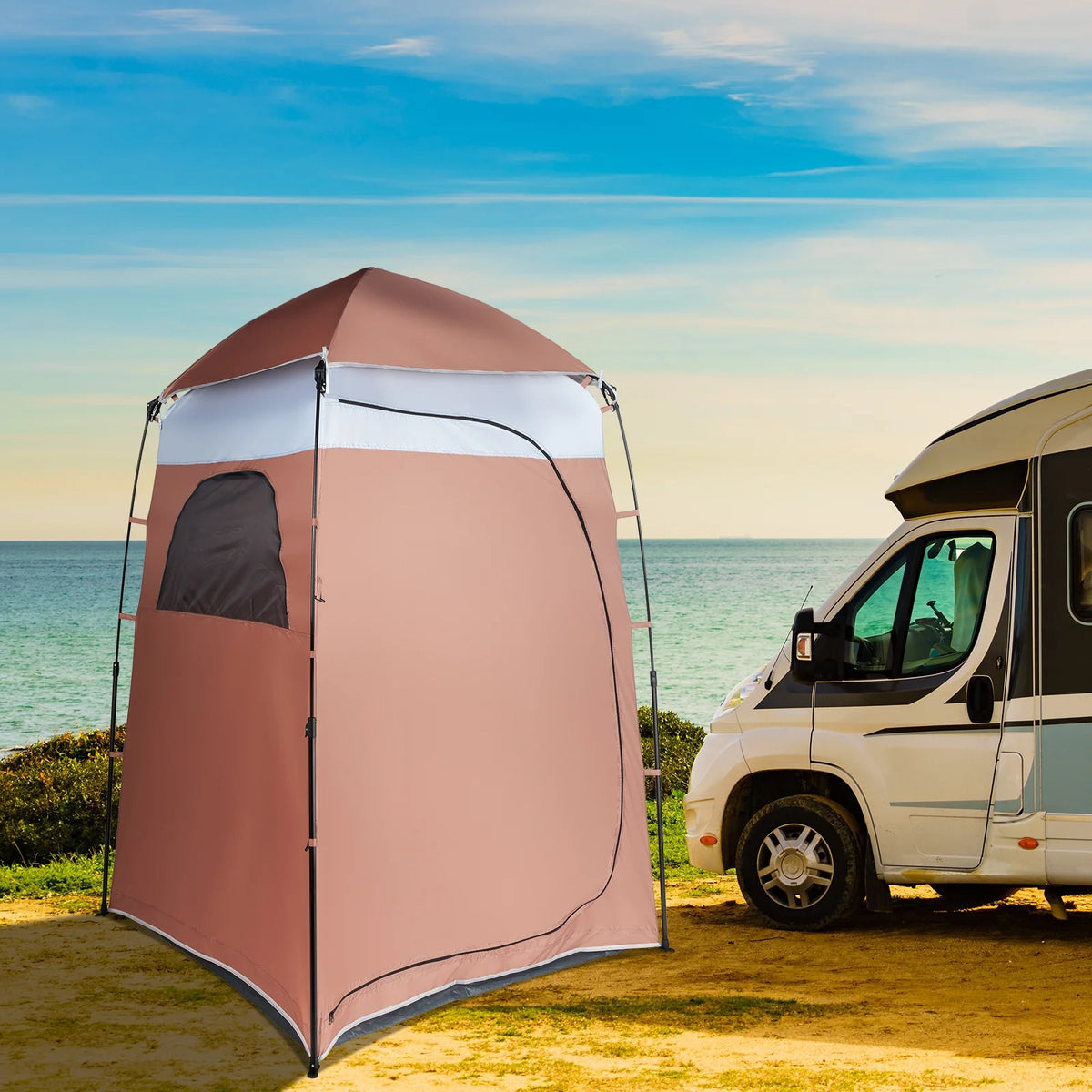 Portable Outdoor Shower Tent Camp Toilet Rain Shelter M15586