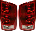 Tail Light Assembly Set of 2 Halogen Clear & Red Lens K98664