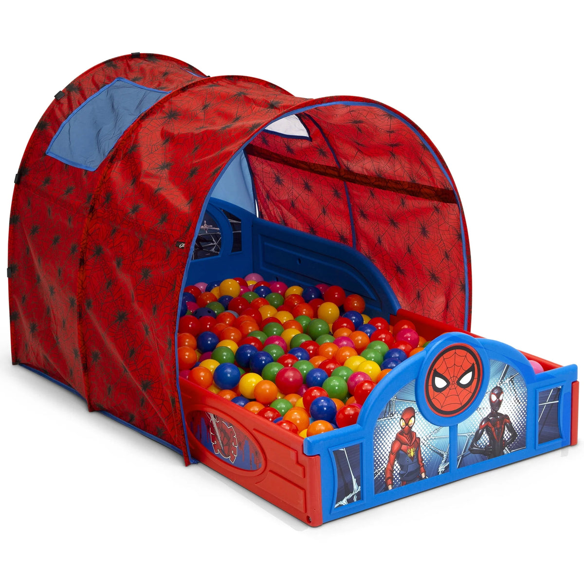 Toddler Bed with Tent and Built-In Guardrails W287