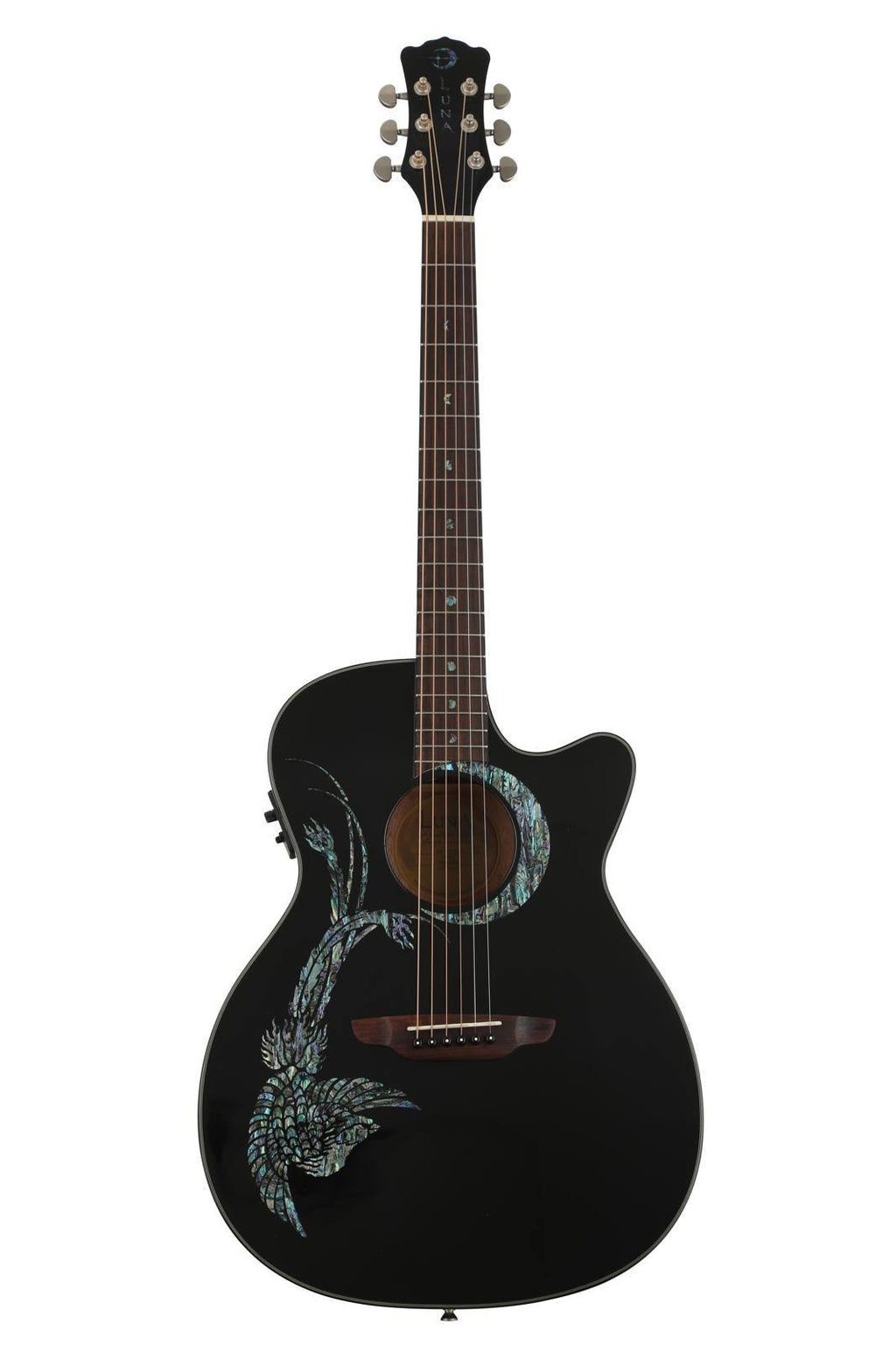 Black Acoustic Electric Guitar A88122