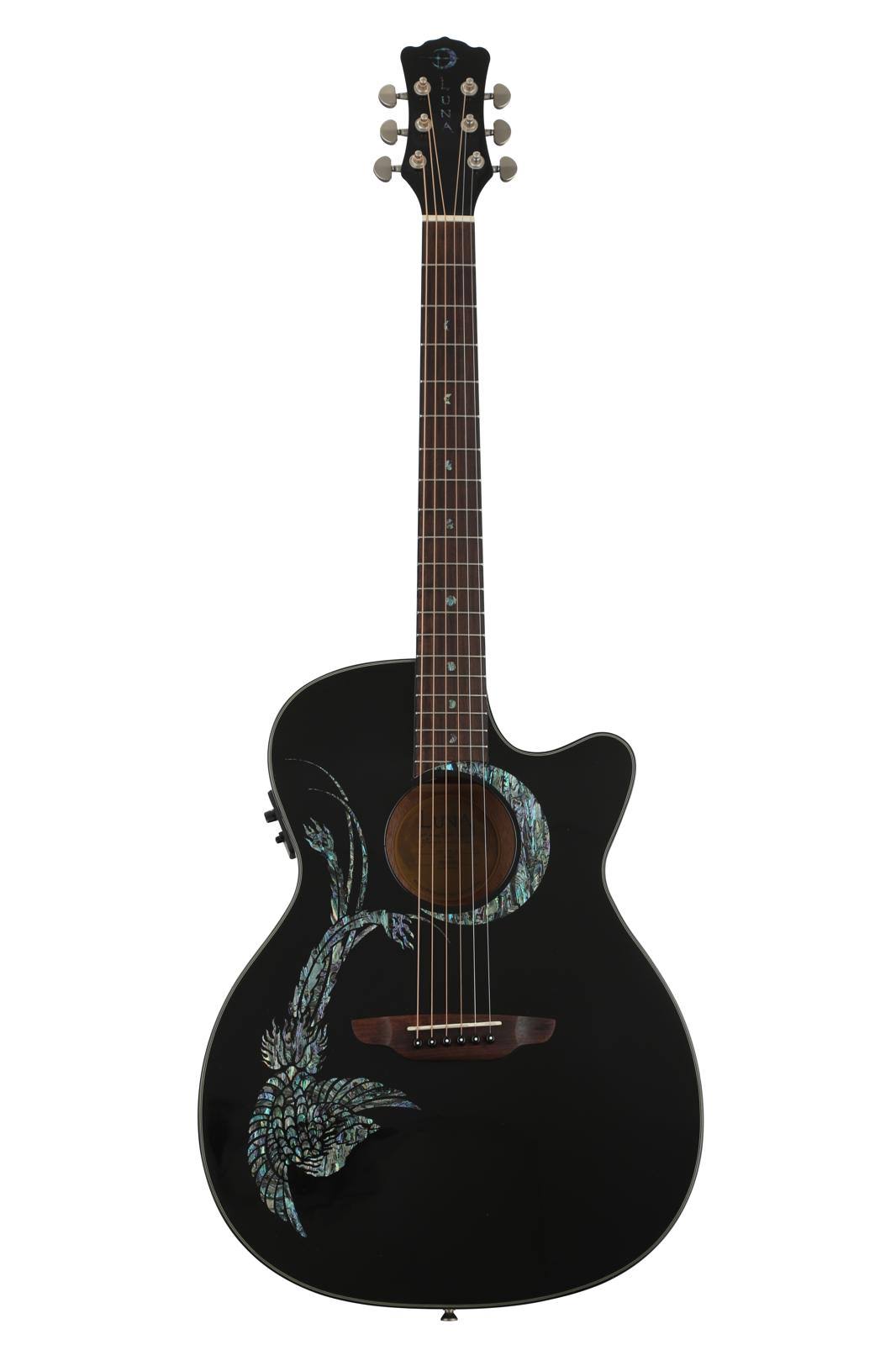 Black Acoustic Electric Guitar A88122