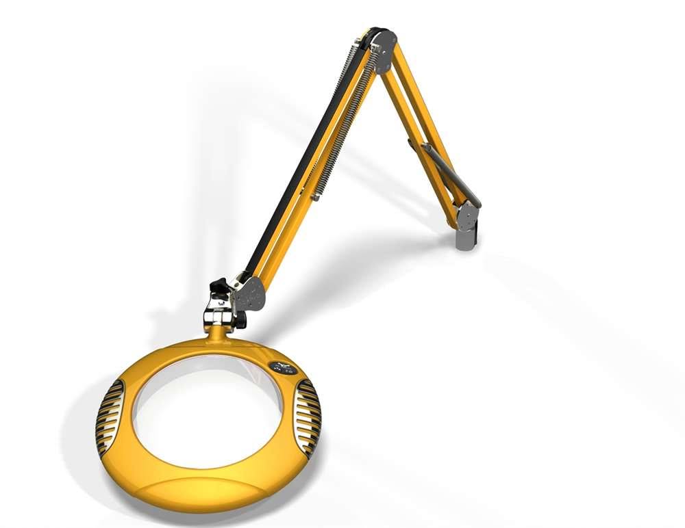 Yellow LED Magnifier with 43x22 Arm B4296