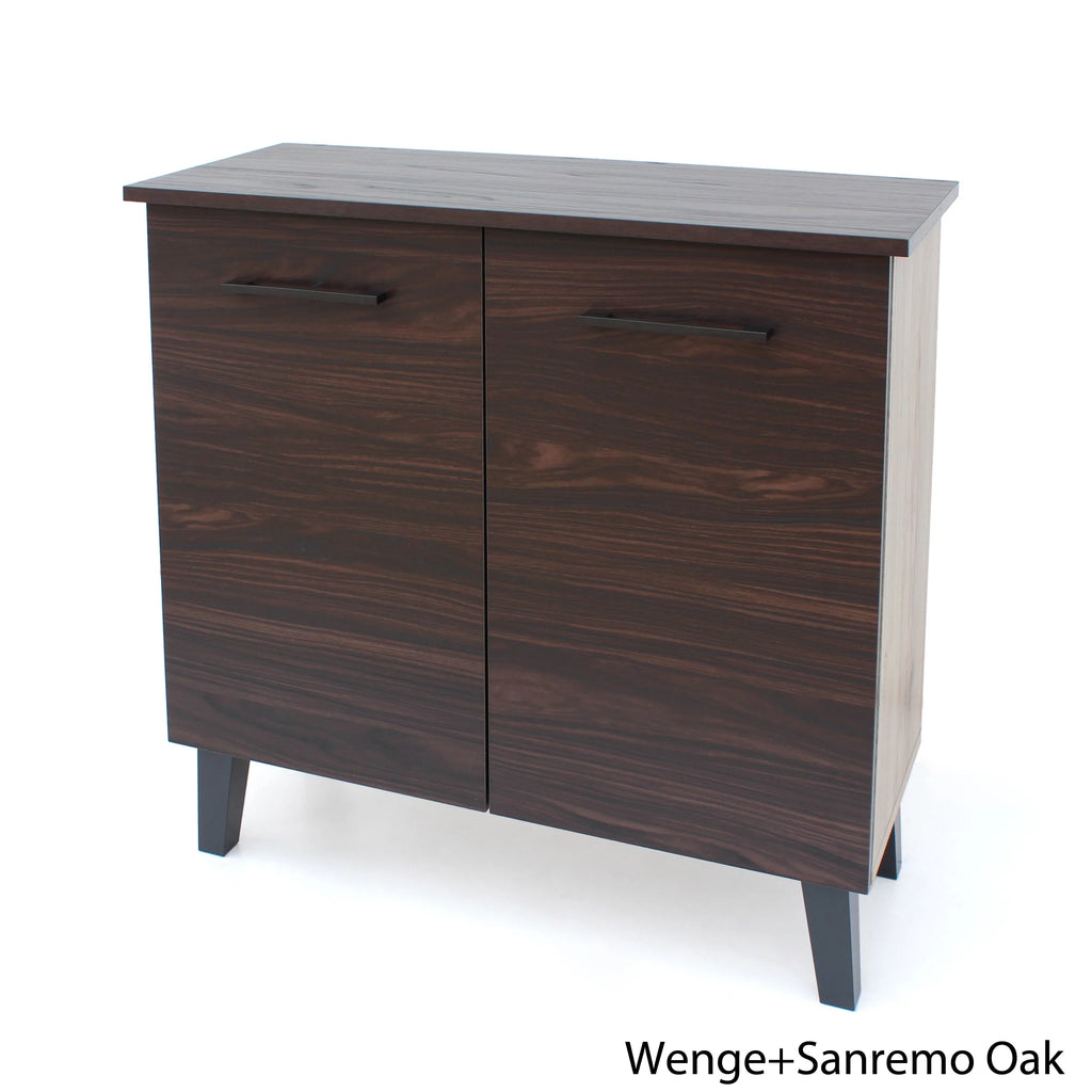 Walnut Finished Faux Wood Cabinet R299106