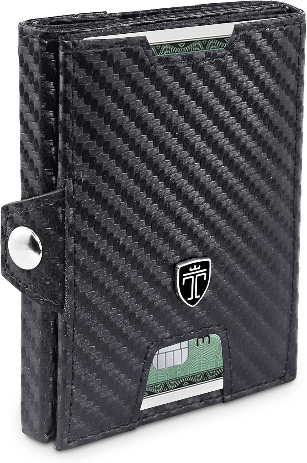 Slim Carbon RFID Minimalist Front Pocket Wallet N716932