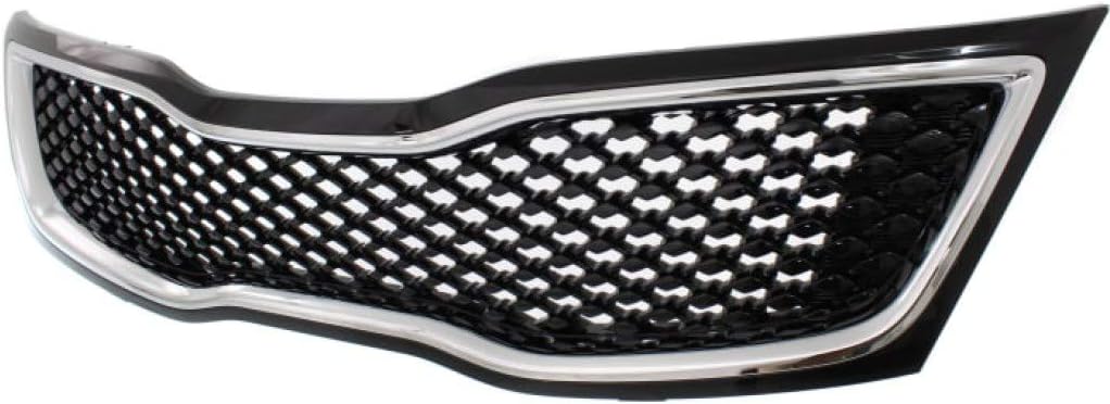 Black Grille Assembly with Chrome Molding G84025