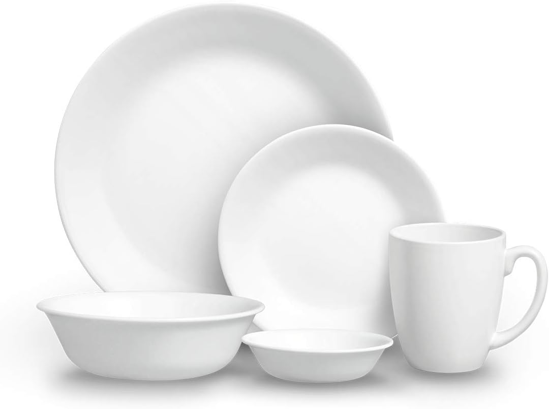 30-Piece White Dinnerware Set J8462