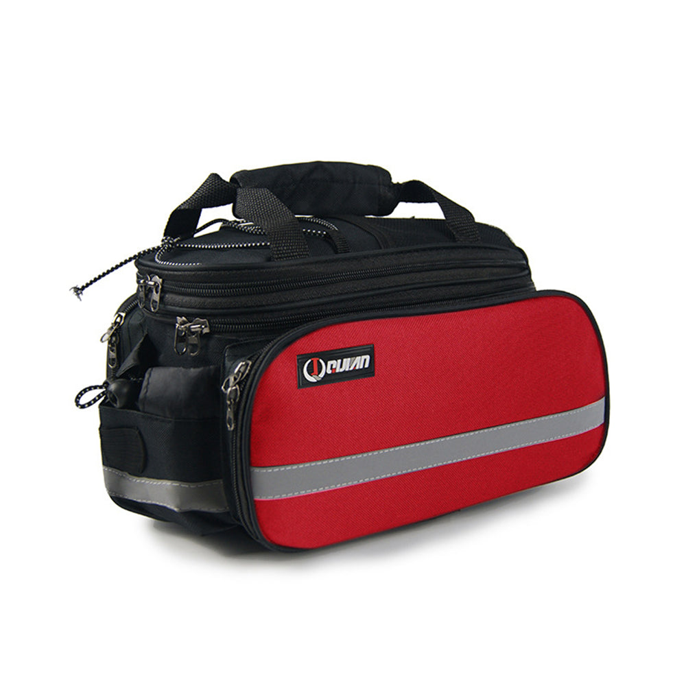 Rear Seat Bag Expandable MTB Bike Rack Bag with Rain Cover T247