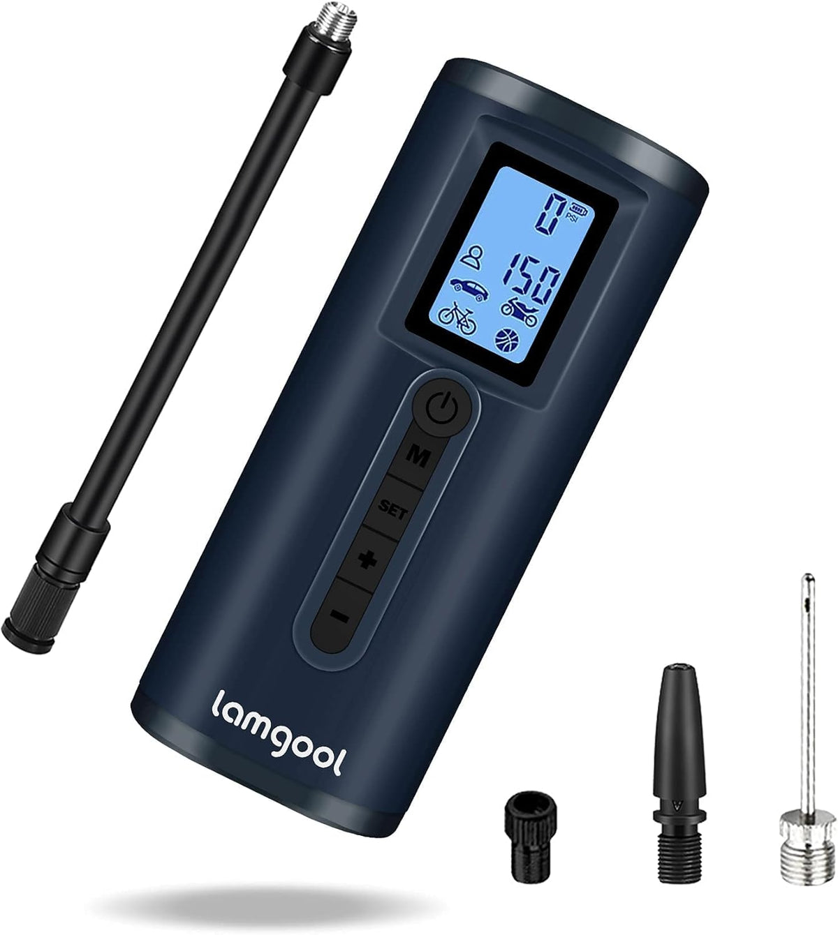 150 PSI Portable Tire Inflator Air Compressor with Digital Pressure Gauge LED Light J66160