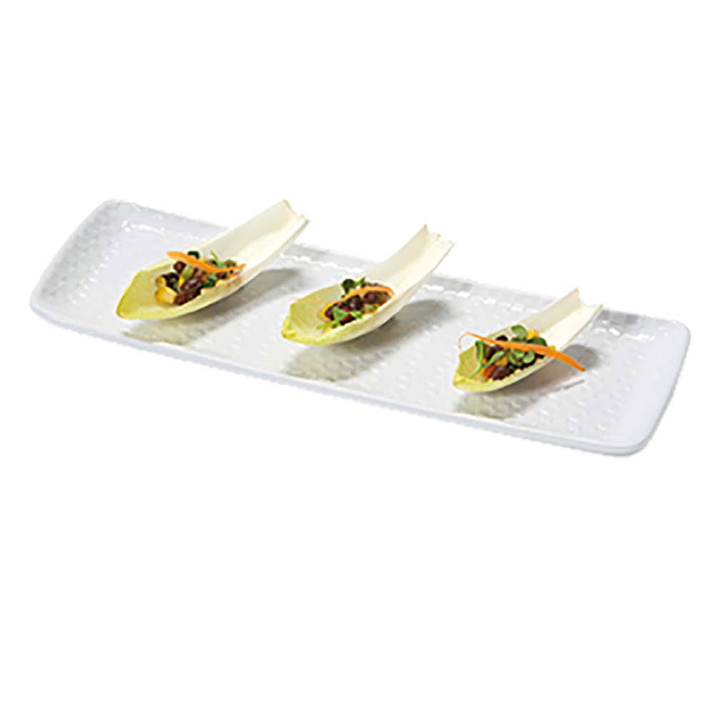 White Rectangular Melamine Platter K470