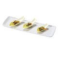 White Rectangular Melamine Platter K470