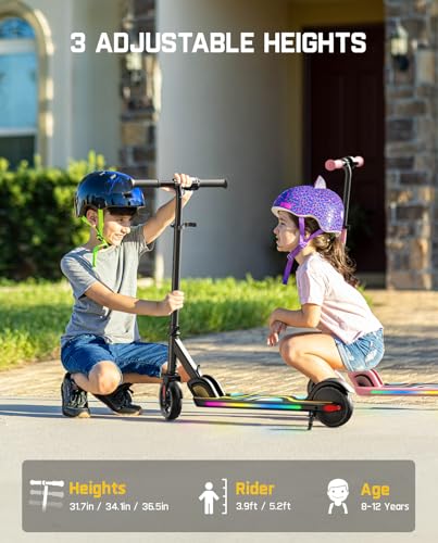 Electric Scooter, Adjustable Handlebar Height, 5 Miles Range, 3 Speed Mode M438180