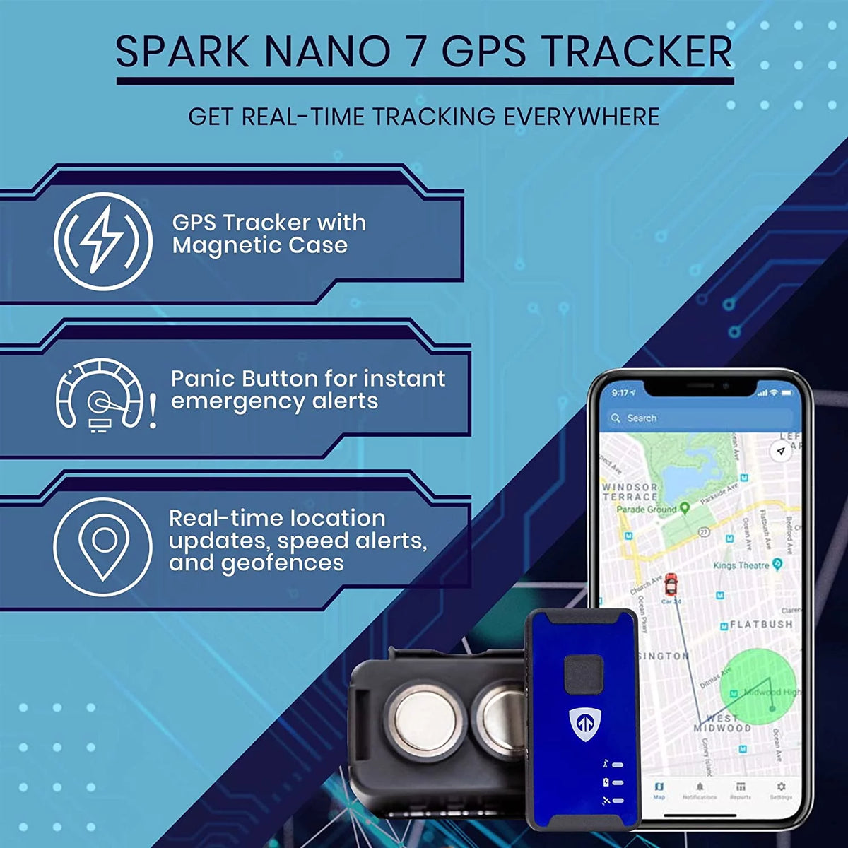 GPS Tracker with Magnetic Case S5655