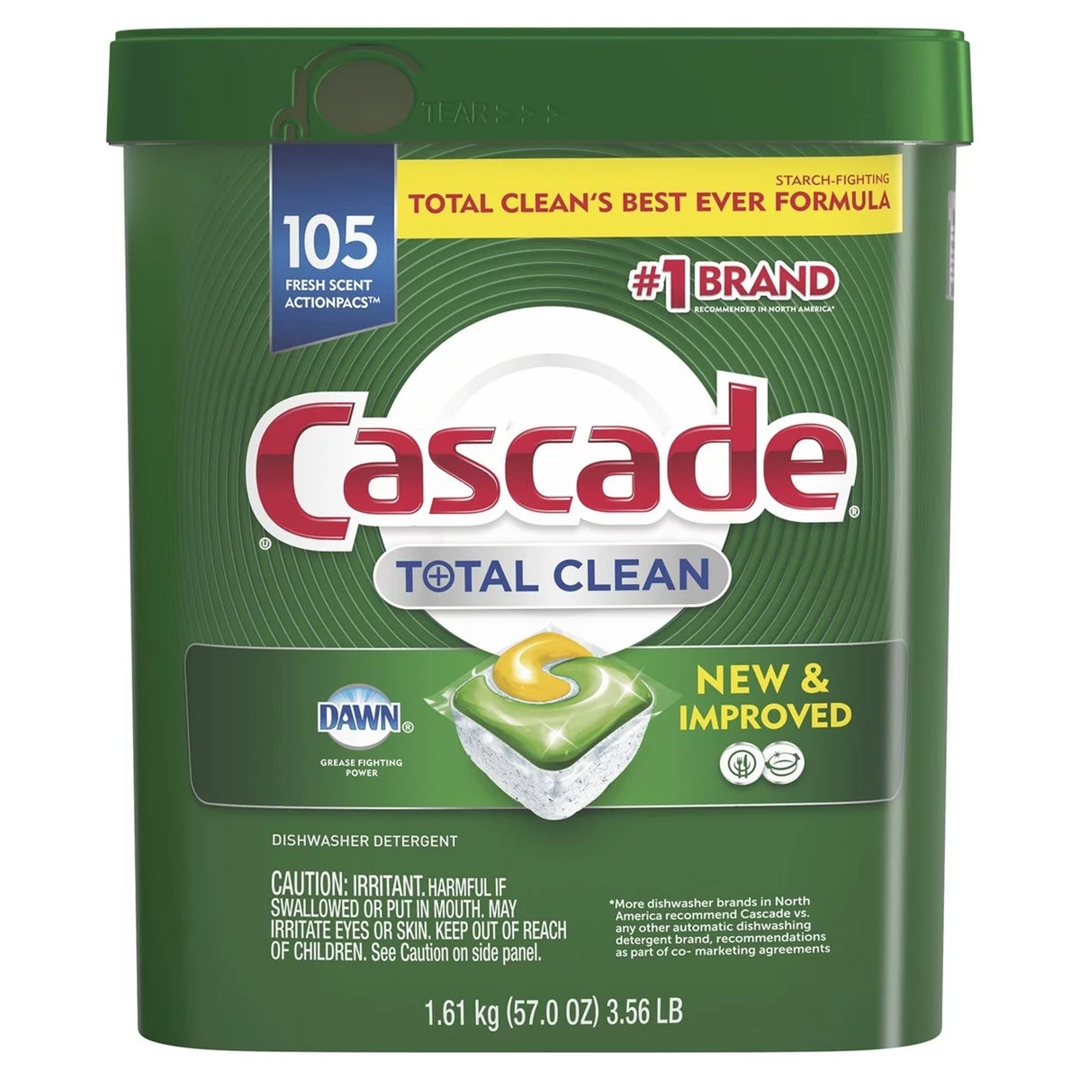 Dishwasher Detergent Pacs Fresh Scent 105 Count I4693