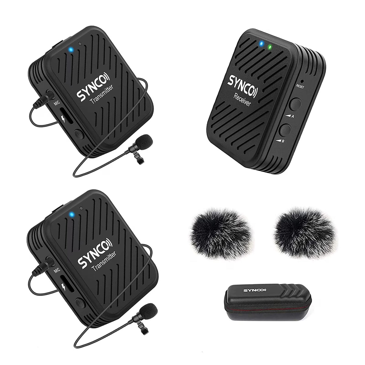 Wireless Microphone System with 2 Lavalier Microphones O6792