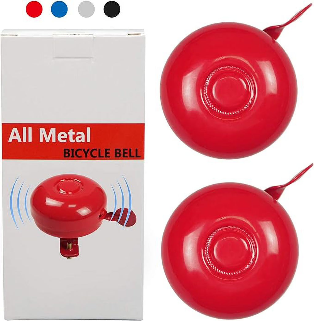 2 Pack All Metal Bike Bell for Bicycle Handlebars F21415