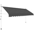 Manual Retractable Awning 137.8" Anthracite G9508