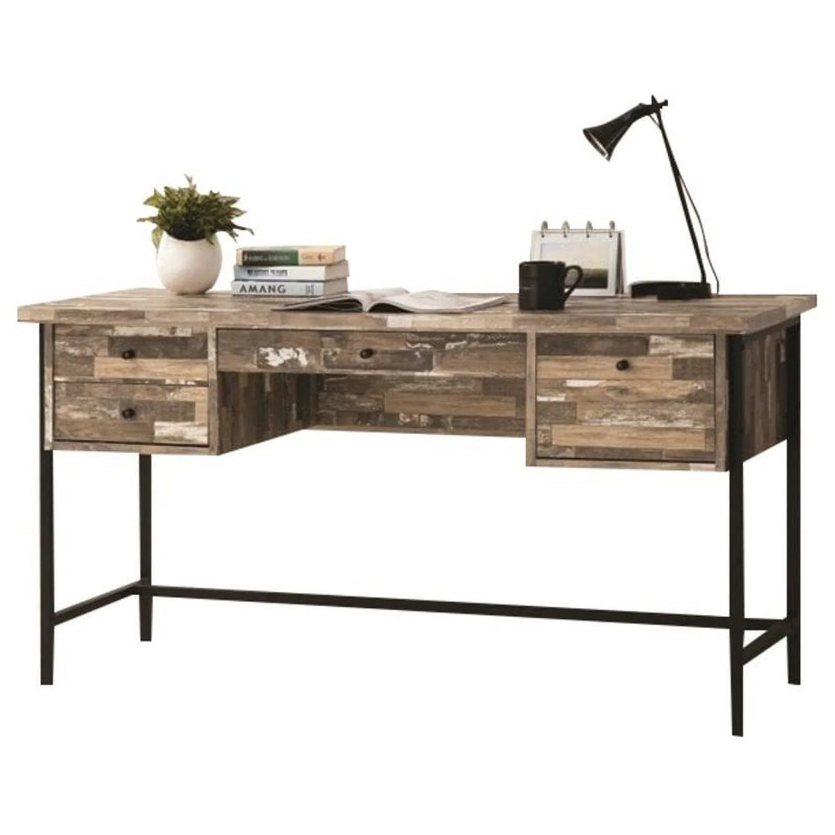 Writing Desk in Salvaged Cabin and Black J673