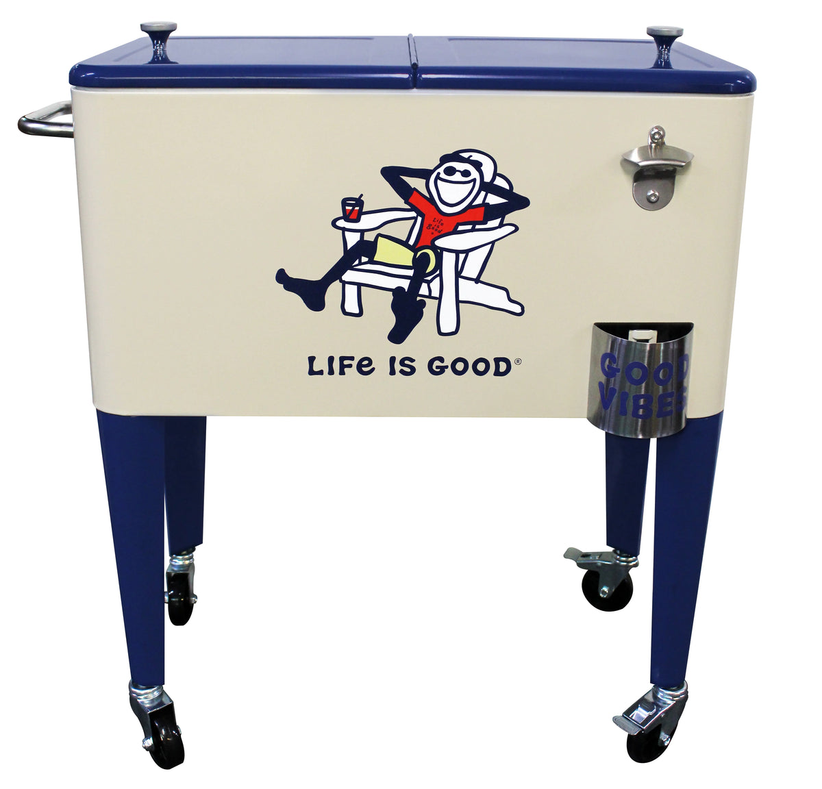 60 Quart Metal Outdoor Patio Cooler K3889