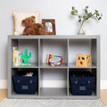 Medium Rectangular Canvas Bins, Set of 2, Blue E488103