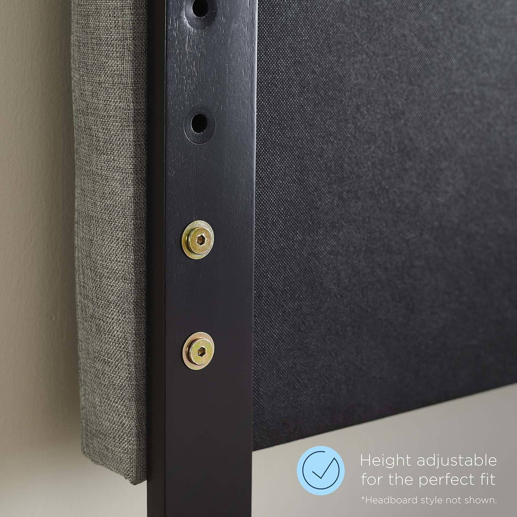 Light Gray Velvet Full/Queen Headboard U904