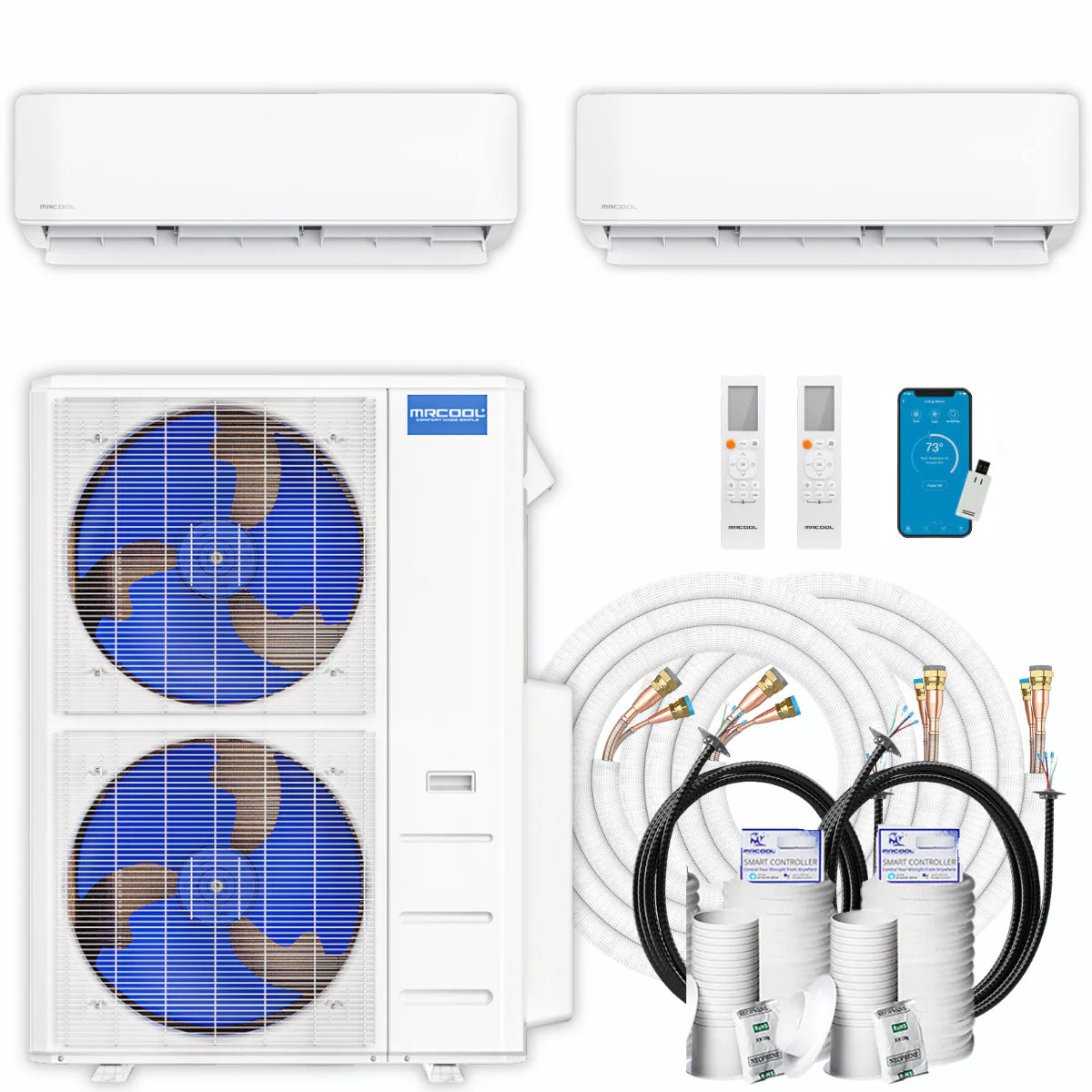 45,000 BTU 2 Zone Ductless Air Conditioner and Heat Pump P83993