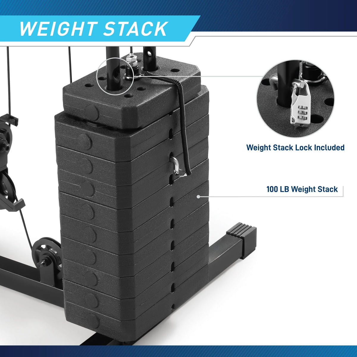 100 lbs Stack Home Gym T437