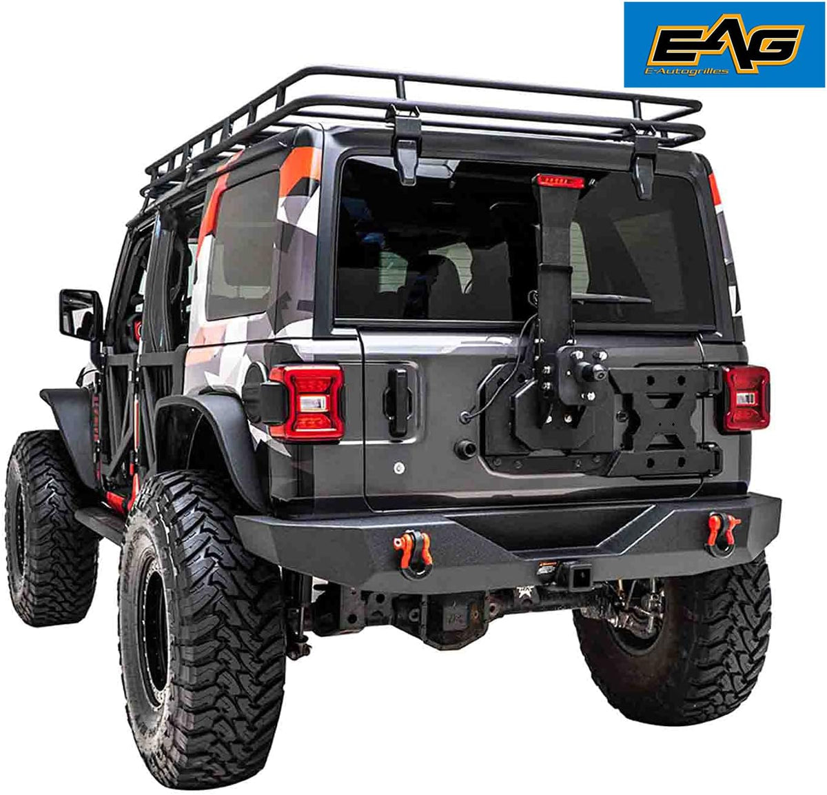Tire Carrier Kit with 3rd Brake Light Bracket and Back Up Camera Adaptor Z31007