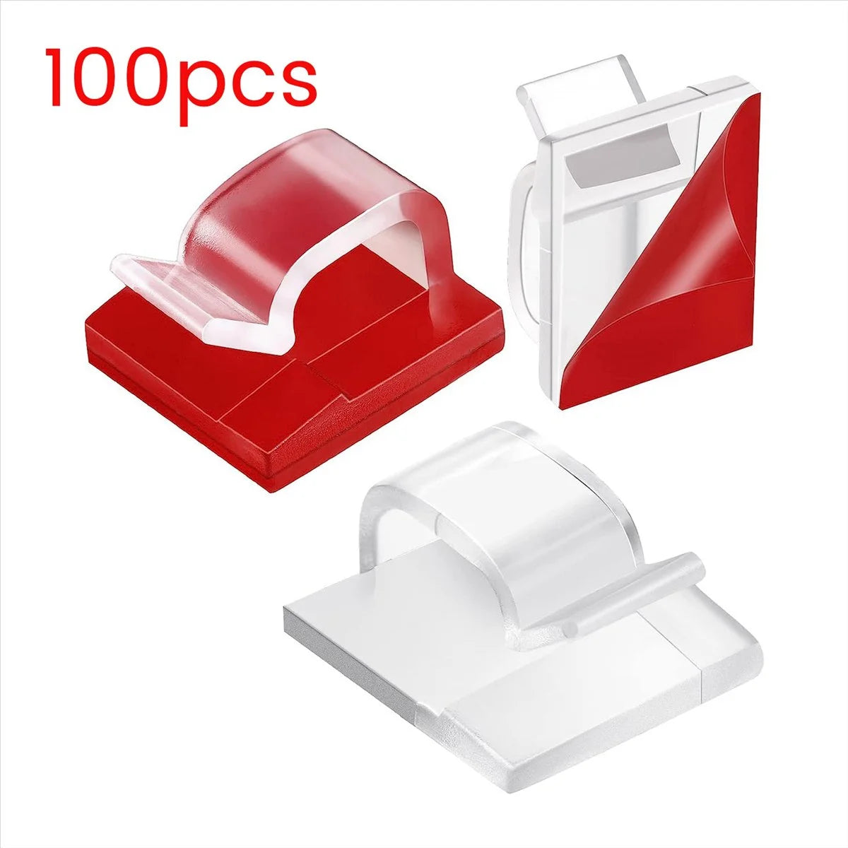 100 Pc Clear Outdoor Light Clips M17807