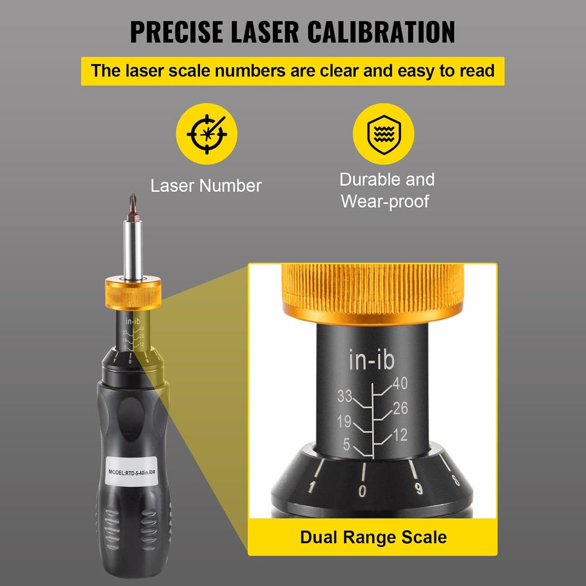 1/4 Drive Adjustable Torque Screwdriver with Bits & Case Q6629