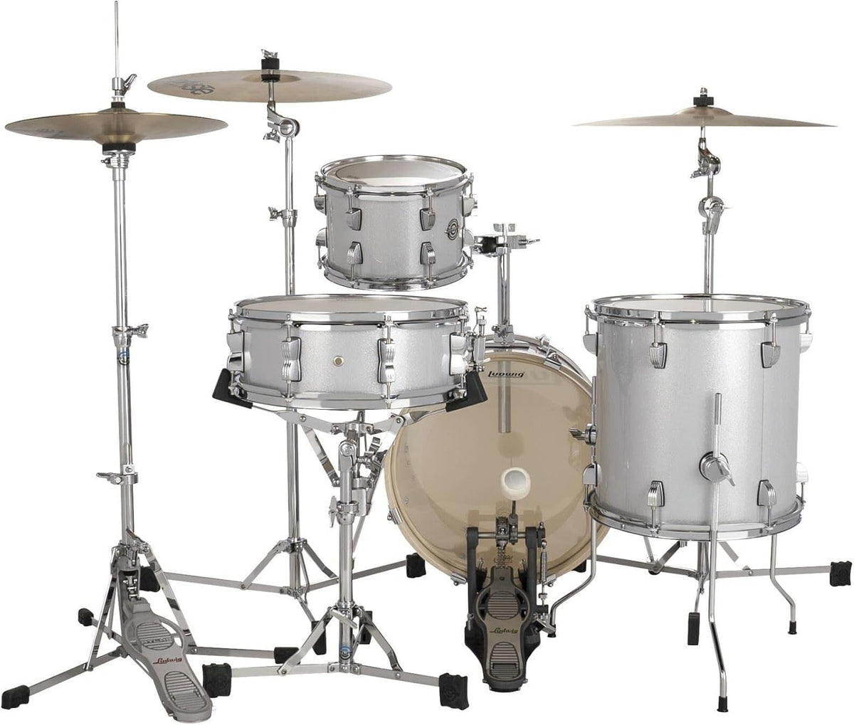 4-Piece Drum Set Shell Pack, Silver Sparkle C230
