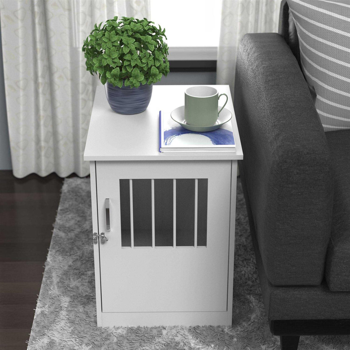 End Table and Pet Crate F5500