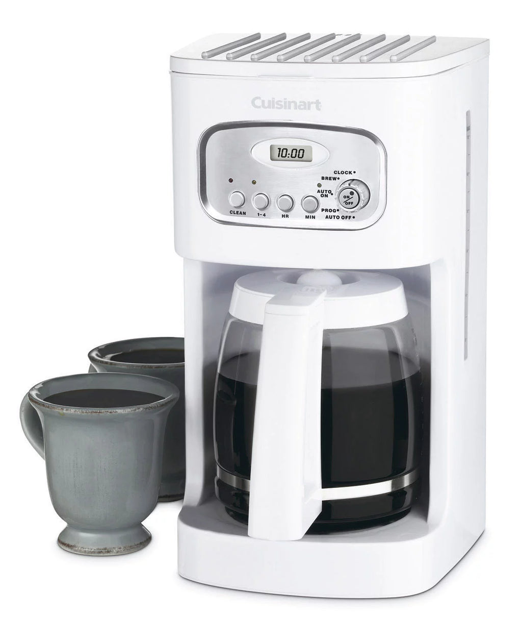 White 12 Cup Programmable Coffeemaker E986
