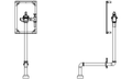 Rough-In for Hard Wired Concealed Flush Valve N43081