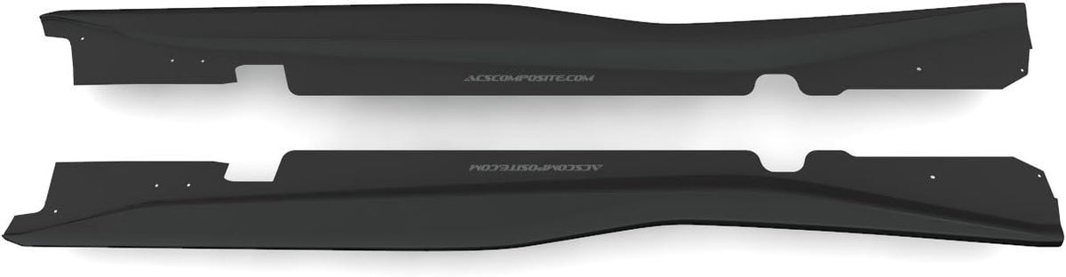 Carbon Flash Metallic Black Side Rocker Extension Panels C41705