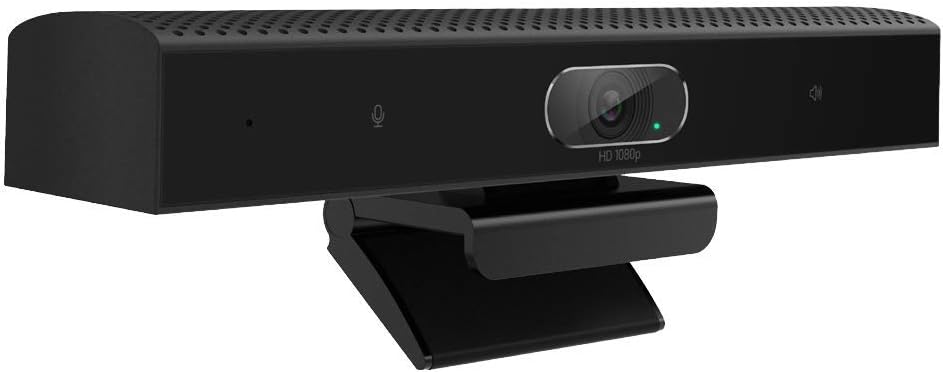 Conference Room Camera with AI Face Tracking and Auto Zoom, 3-in-1 Webcam with Microphone and Speaker, USB Video Conference Camera with EPTZ P124