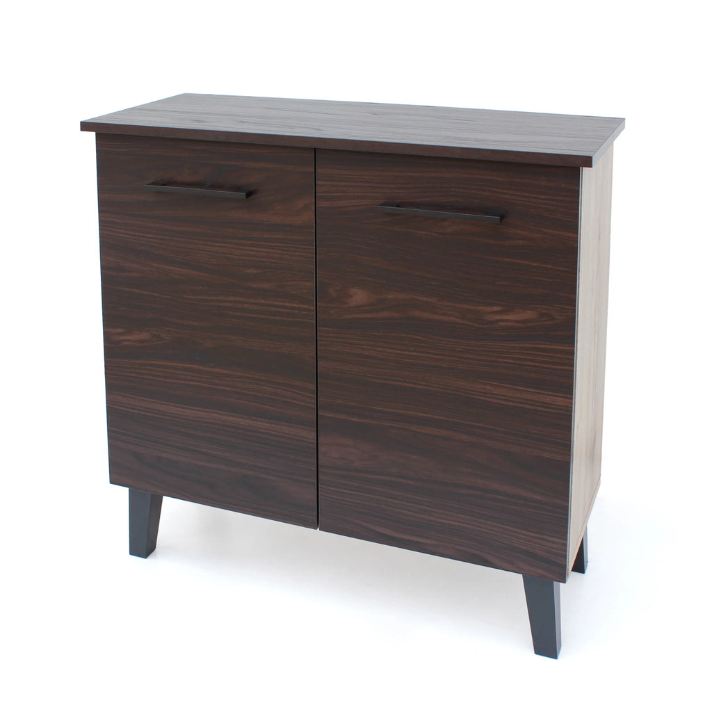 Walnut Finished Faux Wood Cabinet R299106