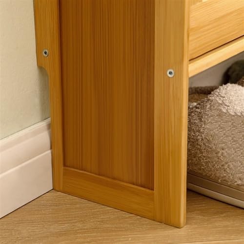Slim Bamboo Shoe Storage Cabinet with Flip Drawers B911