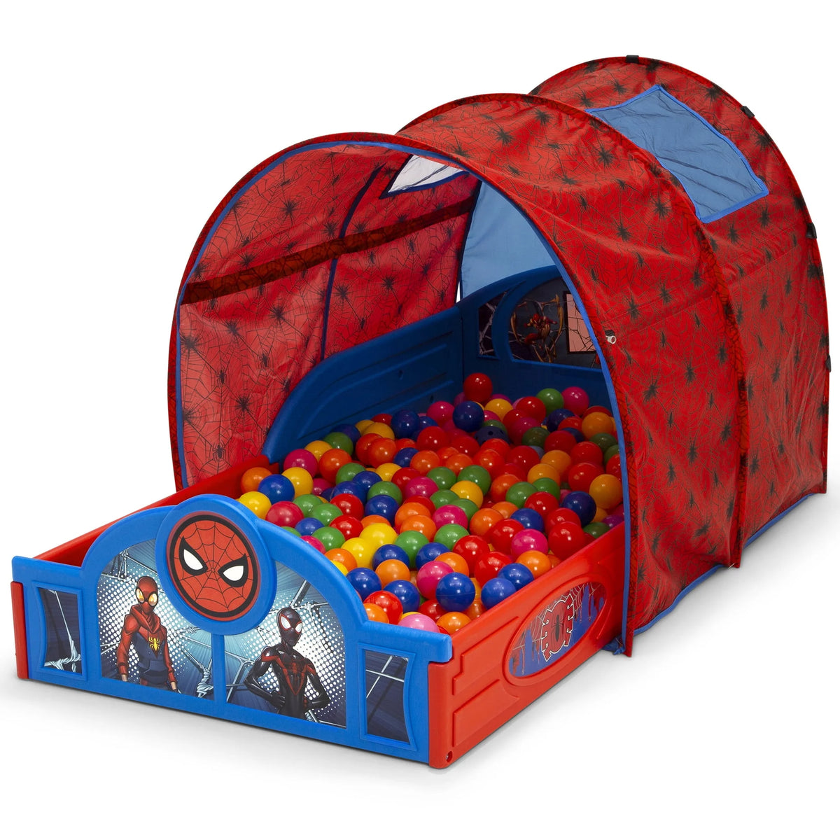Toddler Bed with Tent and Built-In Guardrails W287
