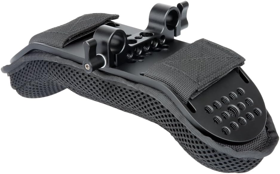 Shoulder Mount Support System for Video Camcorder Camera DSLR Rig (15mm Railblock) Pack of 2 H39595