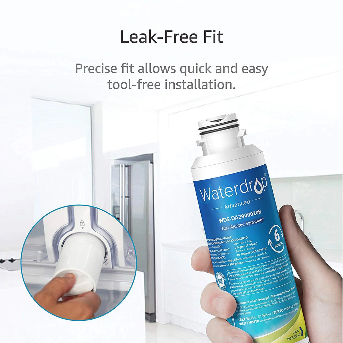 Refrigerator Water Filter 2 Pack E932